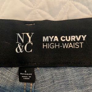 New York $ Co curvy high waisted jeans size 0